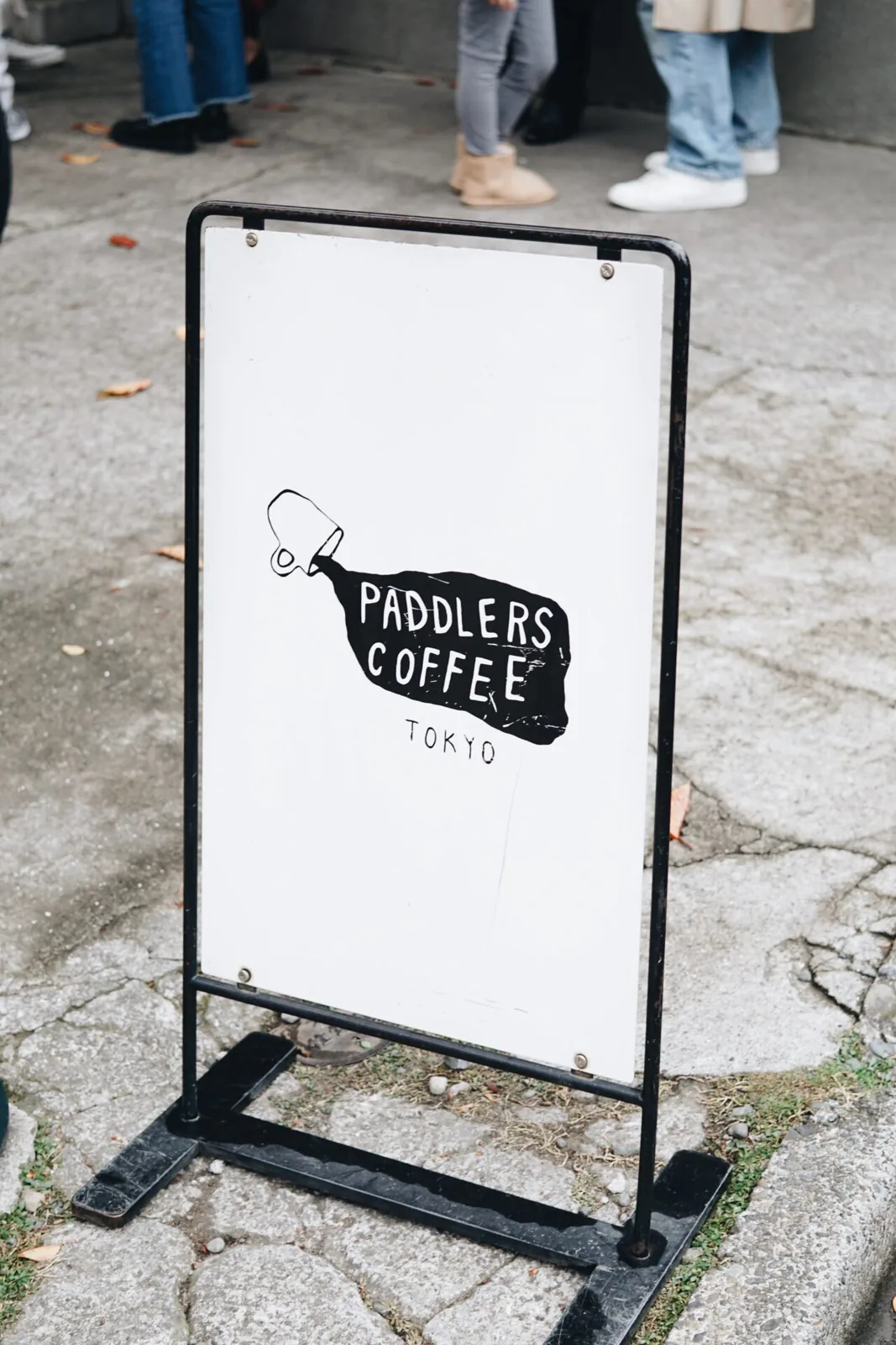 パドラーズコーヒーの立て看板