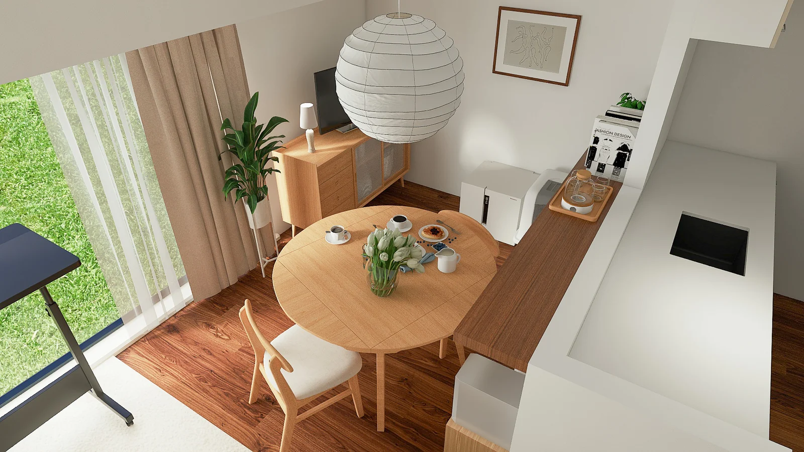 これからもずっと使える、部屋づくりの「ものさし」。猫と夫と暮らす1LDKのコーディネート事例
