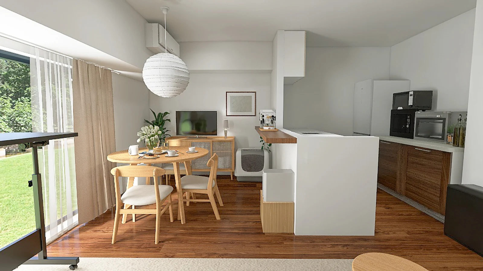 これからもずっと使える、部屋づくりの「ものさし」。猫と夫と暮らす1LDKのコーディネート事例